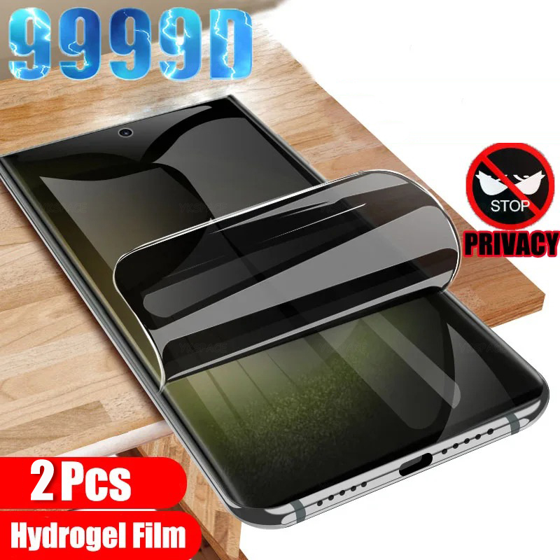 Hydrogel Screen Protector - 2Pcs Anti Spy Peeping Privacy Hydrogel