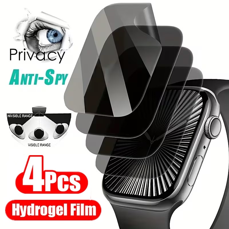 Privacy Screen Protector - 4Pcs Privacy Hydrogel Film For Apple