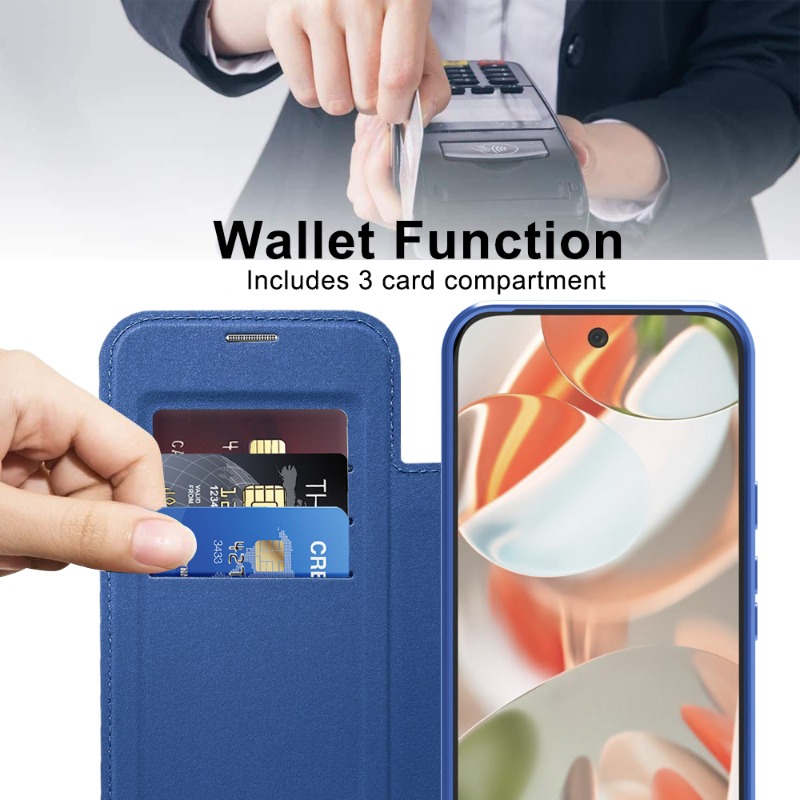 Luxury TPU Flip Card Holder Le - đánh giá và giá Google Pixel 8A
