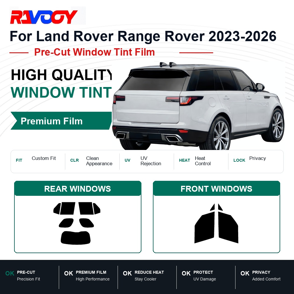 RAVOOY Precut Window Tint, Reu - đánh giá và giá Air Bubble Remover