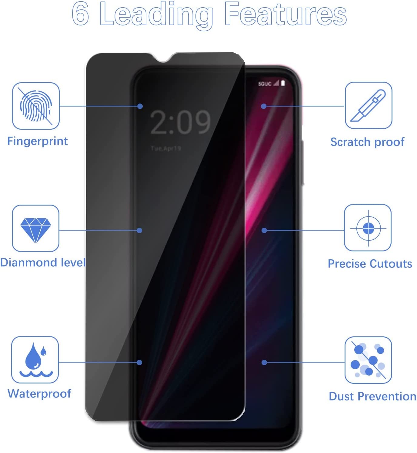 [2 Pack]Fit TCL 40 SE Privacy  - đánh giá và giá Privacy Filter 2Pack