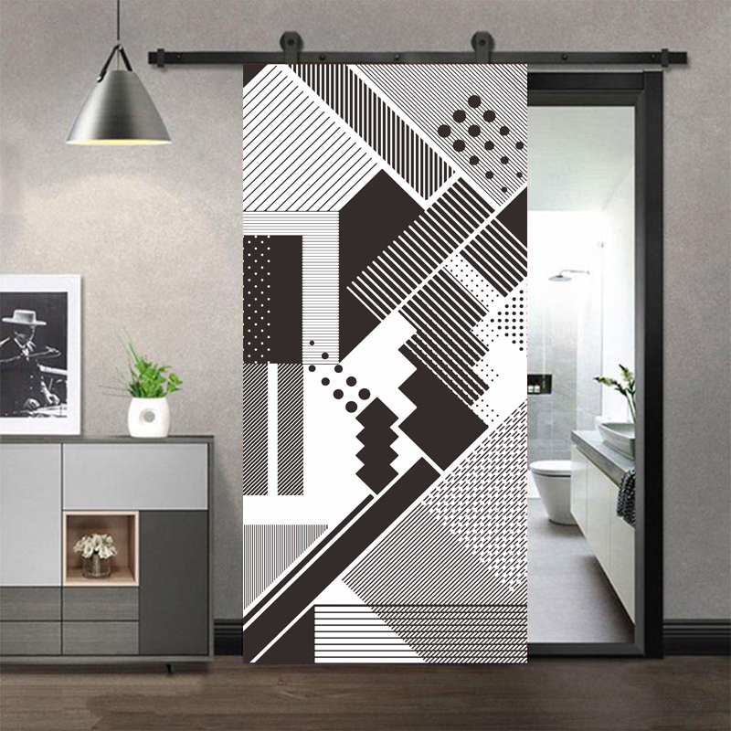 Door Stickers Adhesive Black a - đánh giá và giá Full Cover Adhesive