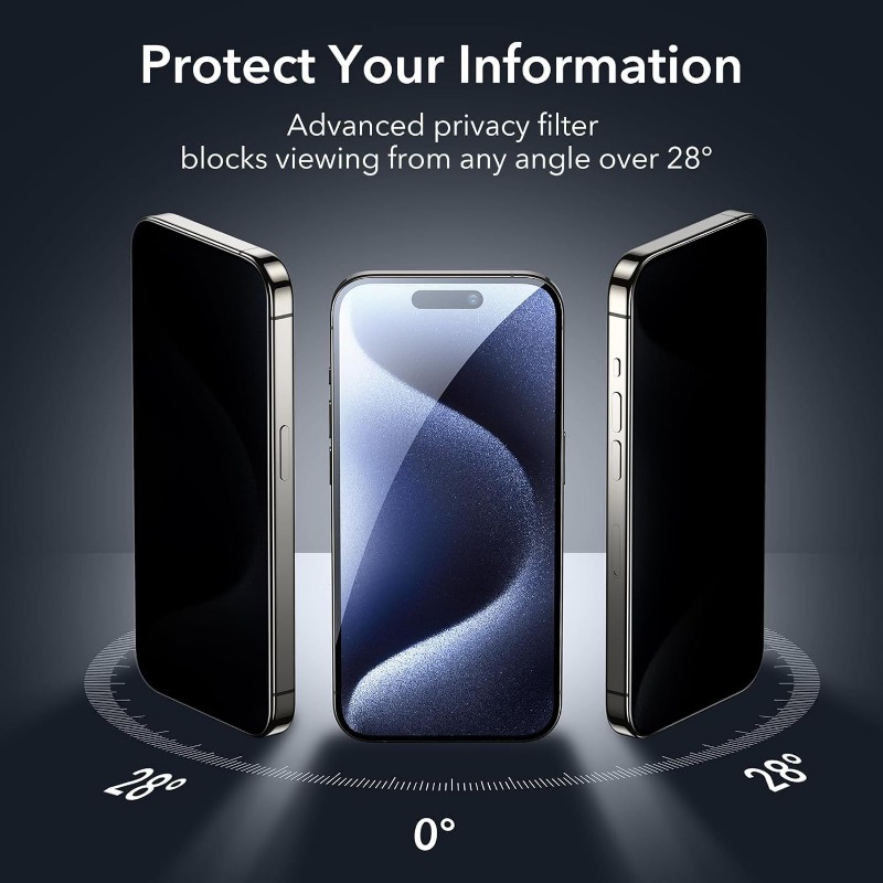 2-Pack Anti-Spy Tempered Glass - đánh giá và giá Privacy Filter 2Pack