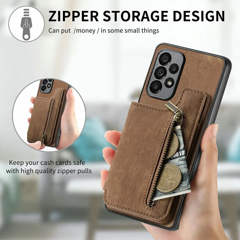 Zipper Wallet Leather Case for - đánh giá và giá Oppo A78