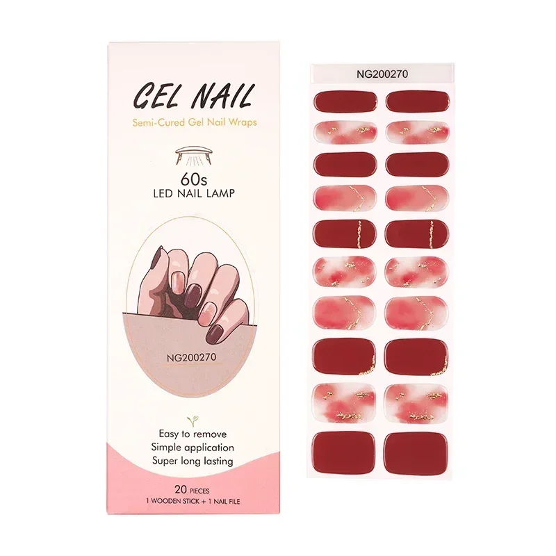 Semi-Cured Gel Nail Strips Pat - đánh giá và giá Full Cover Adhesive
