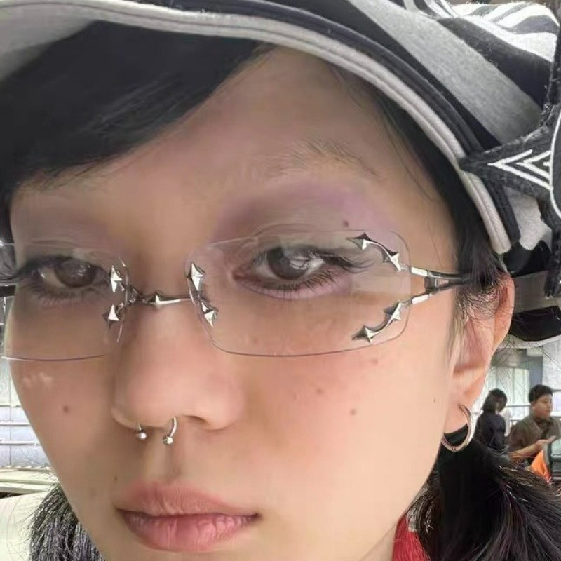Vintage Rimless Square Star Gl - đánh giá và giá Anti Blue Light Film