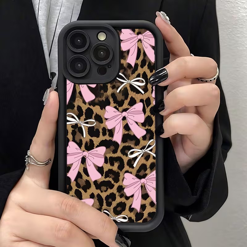 Leopard Print Bow Phone Case F - đánh giá và giá Apple Iphone 16