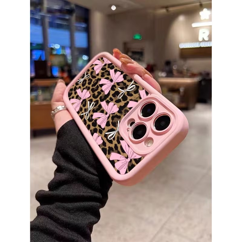 Leopard Print Bow Phone Case F - đánh giá và giá Apple Iphone 16